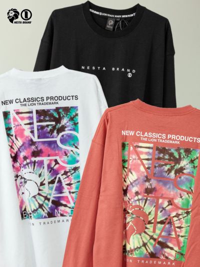 ≪50%OFF≫【NESTA BRAND】<br>ドロップショルダータイダイシートロンT≪返品・取寄対応不可≫