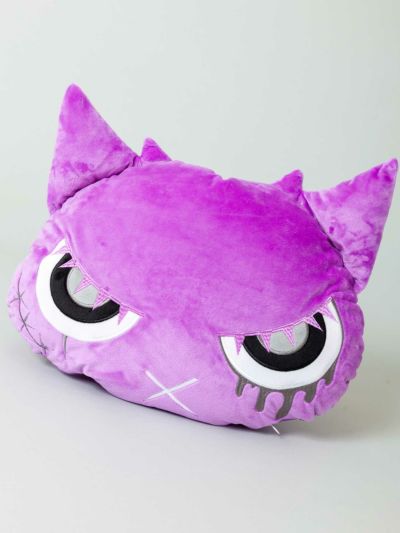 ≪56%OFF≫【BuBBzu】<br>“YU-UTSUノ顔”フリースブランケット入りフェイスクッション≪返品・取寄対応不可≫