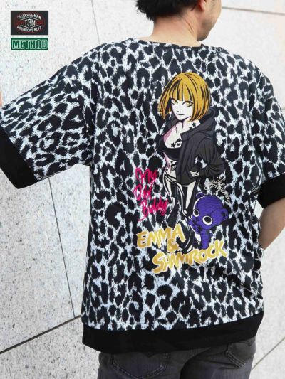 ≪50%OFF≫【The BRAVE-MAN】<br>“エマ＆シャムロック”BIGシルエット切替Tシャツ〔別注〕≪返品・取寄対応不可≫