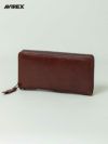 【AVIREX】“BEIDE” ROUND ZIP LONG WALLET AX9100