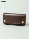 【AVIREX】“HORWEEN”LEATHER FLAP LONG WALLET AVX5634