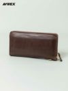 【AVIREX】“HORWEEN”LEATHER ROUND LONGWALLET AVX5635