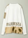 【PANDIESTA JAPAN】“戦場カメラマンパンダ”刺繍入りミリタリー切替ロンT
