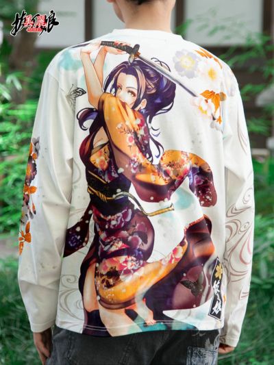 ≪40%OFF≫【抜刀娘 -美麗-】<br>“極彩：穂乃花”プリントロンT≪返品・取寄対応不可≫