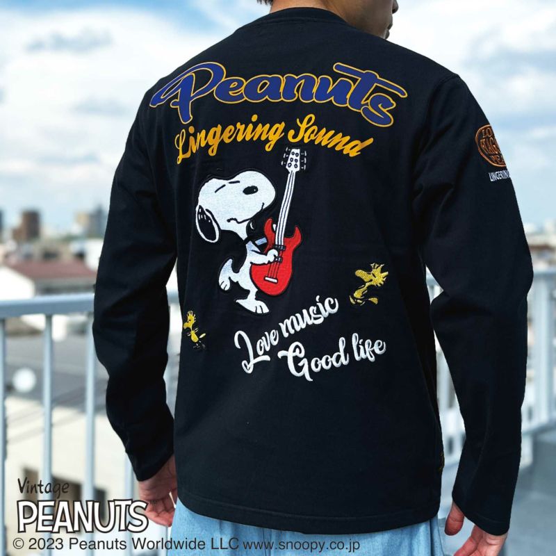 【FLAGSTAFF×PEANUTS】SNOOPY ギターロンT