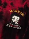 【VANSON×BETTY BOOP】“Angel＆Devil”刺繍入り切替ワンピース〔別注〕
