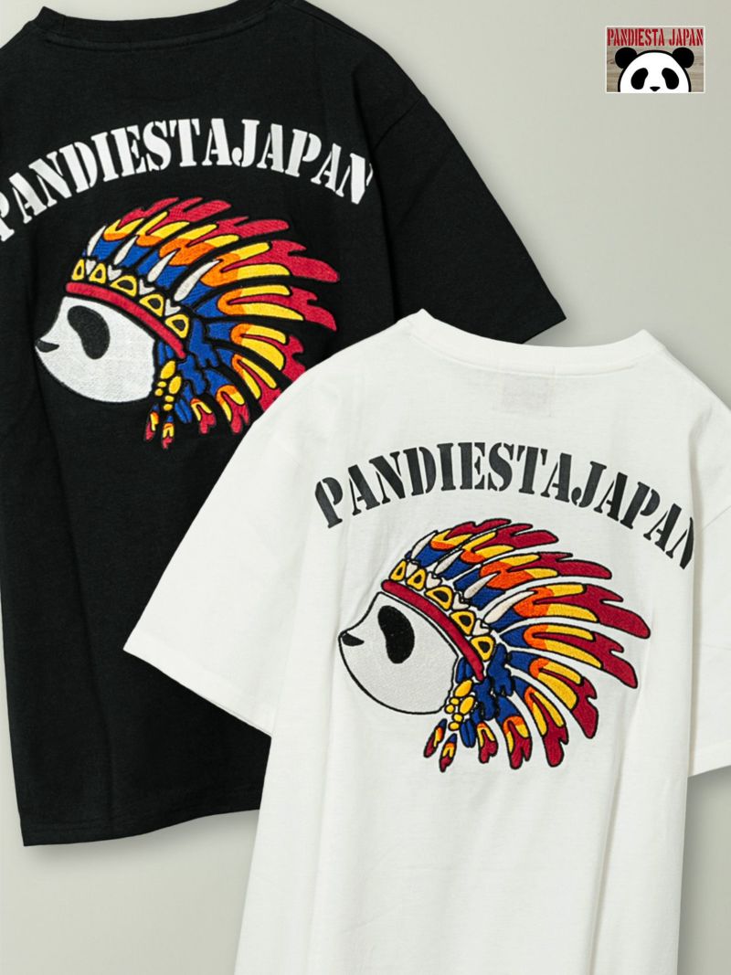 【PANDIESTA JAPAN】“PANDIAN”刺繍入りTシャツ