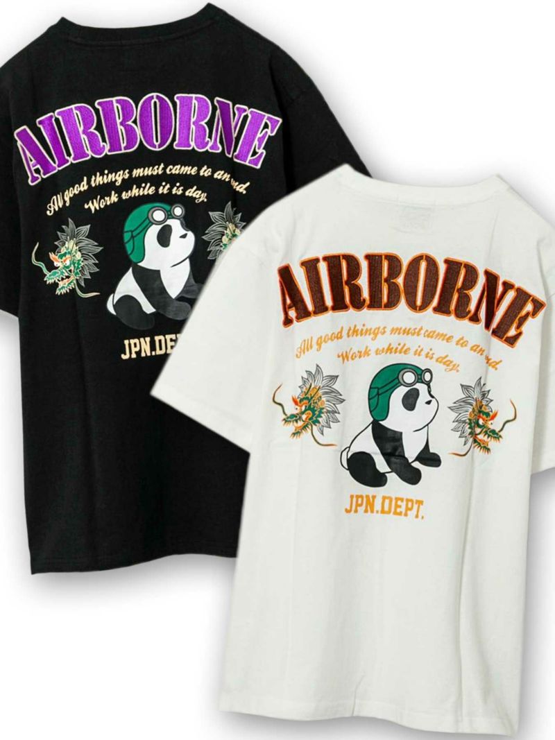 【PANDIESTA JAPAN】“AIR BORNE 刺繍入りTシャツ