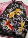 【絡繰魂】“桜金魚”総刺繍スカジャン
