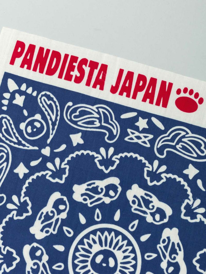 【にじゆら×PANDIESTA JAPAN】“ペイズリーパンダ”注染手ぬぐい〔別注〕