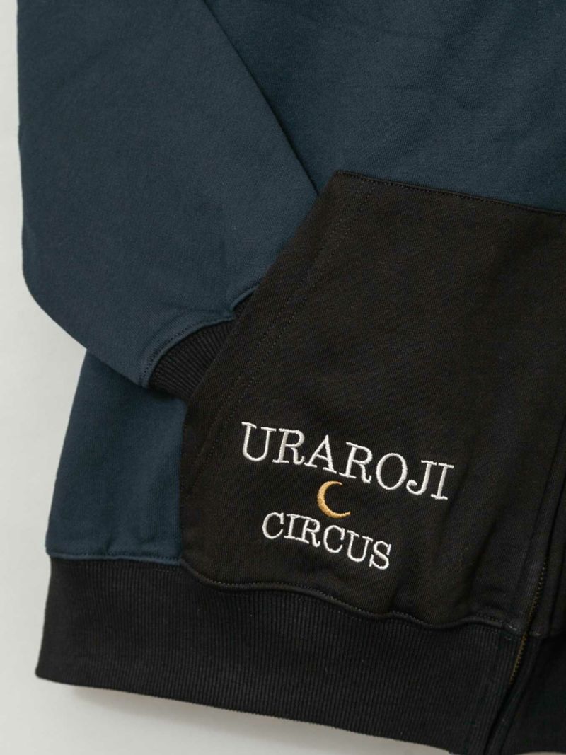 【URAROJI CIRCUS】“鞠の玉乗り”BIGシルエット 総刺繍ZIPパーカー