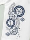 【雅結】和紋刺繍ワッフル素材カーディガン×プリントロンTセット