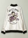 【HARAKIRI×BETTY BOOP】“雲龍ベティ”総刺繍 裏起毛ボンディングスカジャン〔別注〕