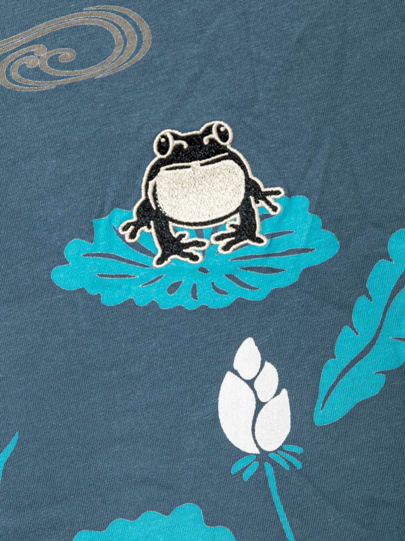 【参丸一】“蓮の池”刺繍入りロンT