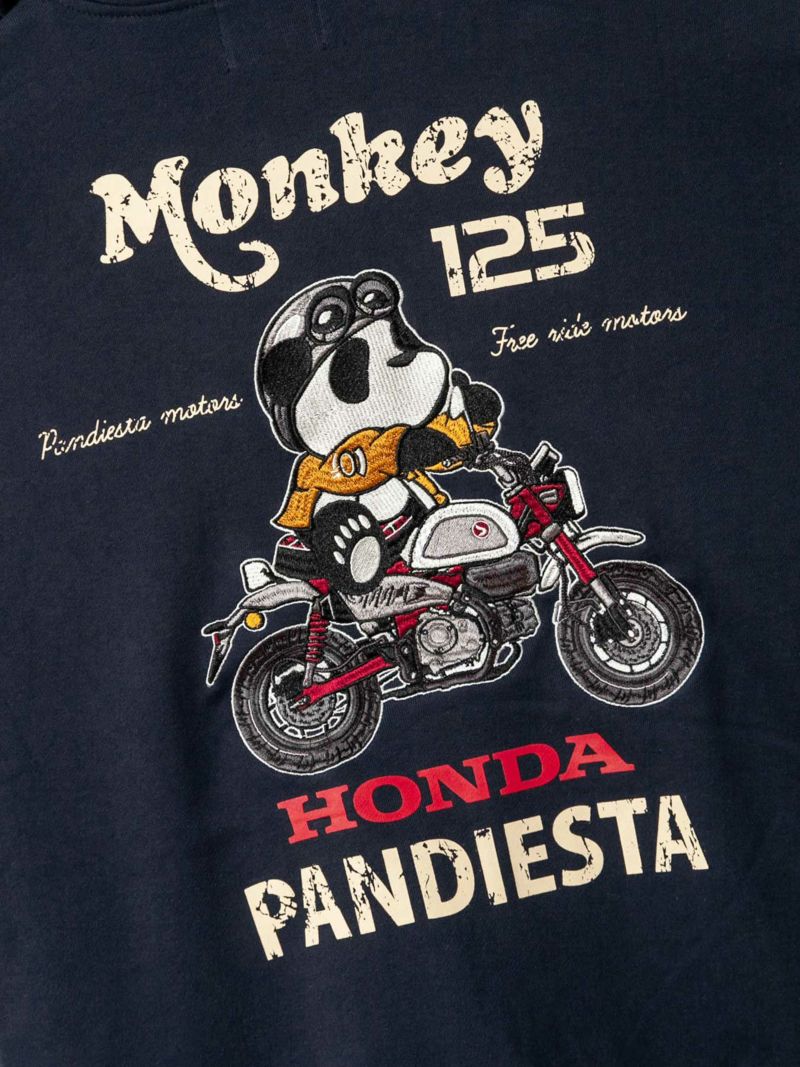 【HONDA×PANDIESTA JAPAN】“MONKEY125”刺繍入りZIPパーカー