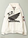 【HONDA×PANDIESTA JAPAN】“HRC”刺繍入りフェイクファーZIPパーカー