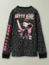 【LOW BLOW KNUCKLE×BETTY BOOP】“ヤンキーベティ”刺繍入りロンT