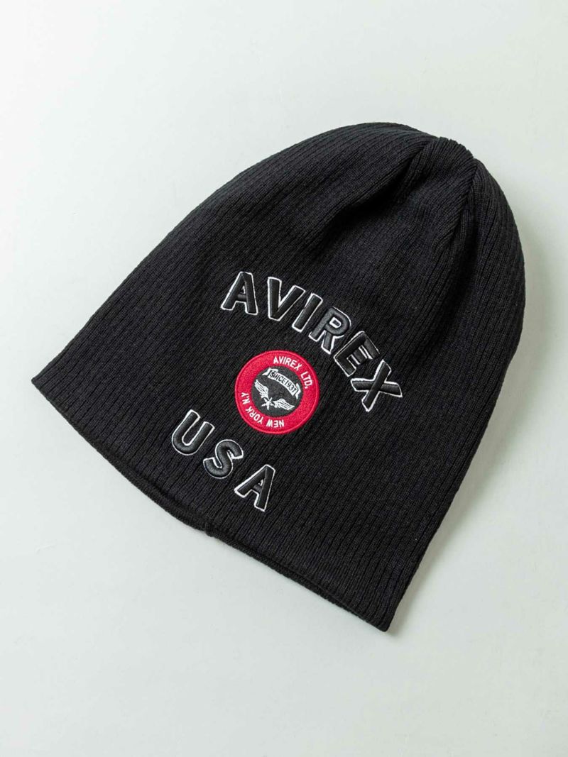 【AVIREX】VARSITY LOGO WATCH CAP