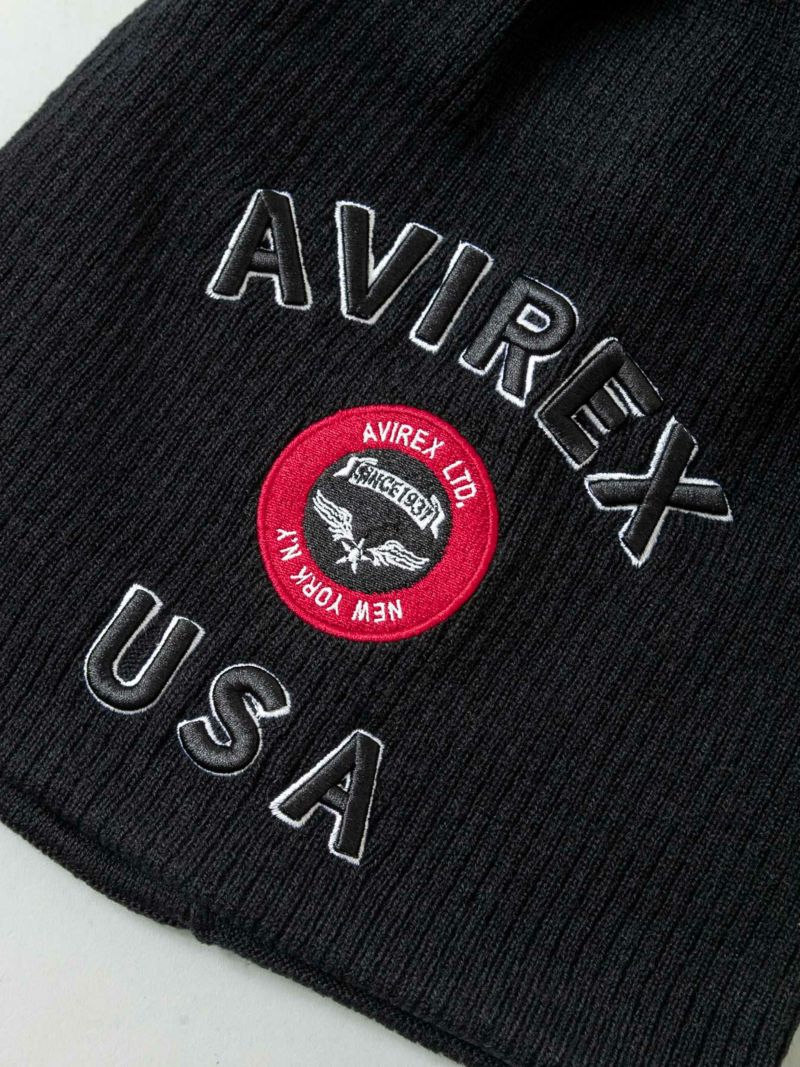 【AVIREX】VARSITY LOGO WATCH CAP