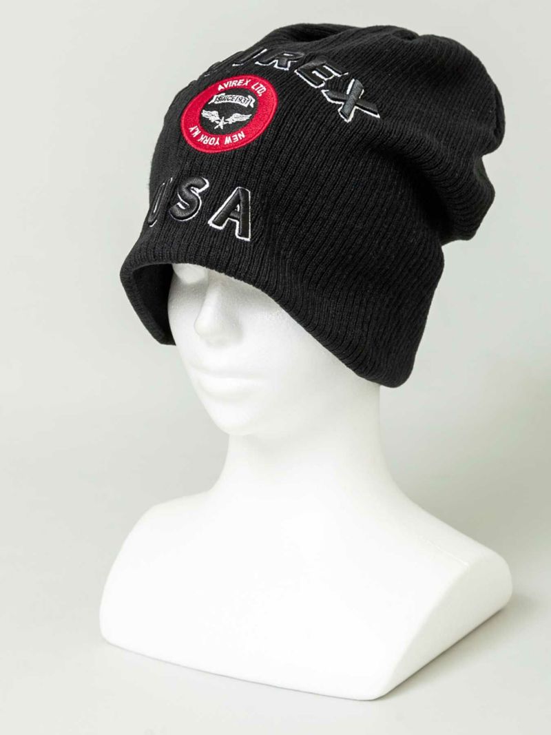 【AVIREX】VARSITY LOGO WATCH CAP