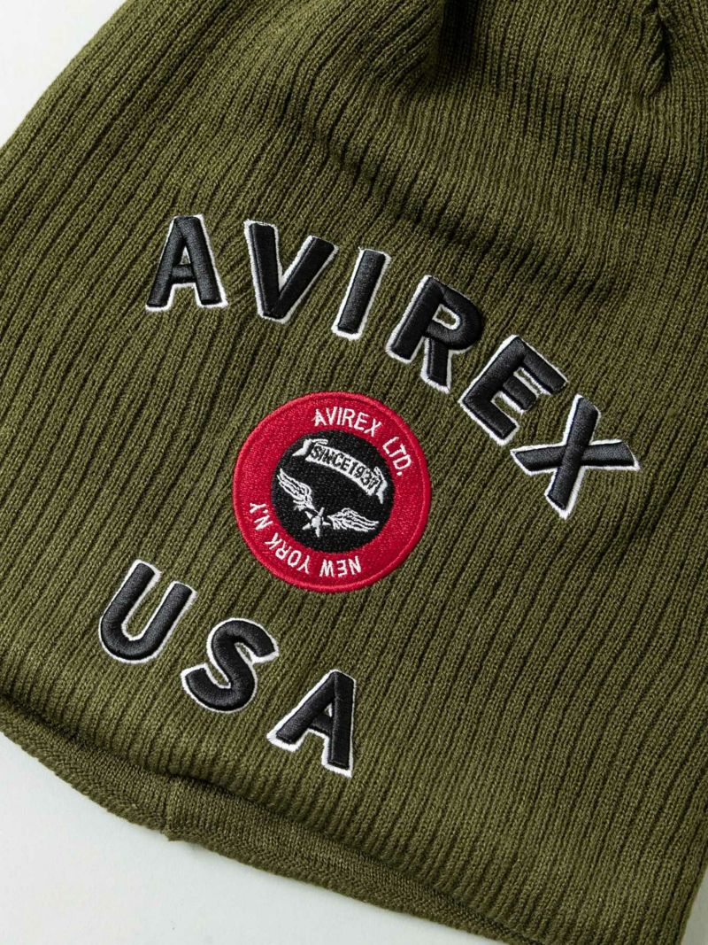 【AVIREX】VARSITY LOGO WATCH CAP