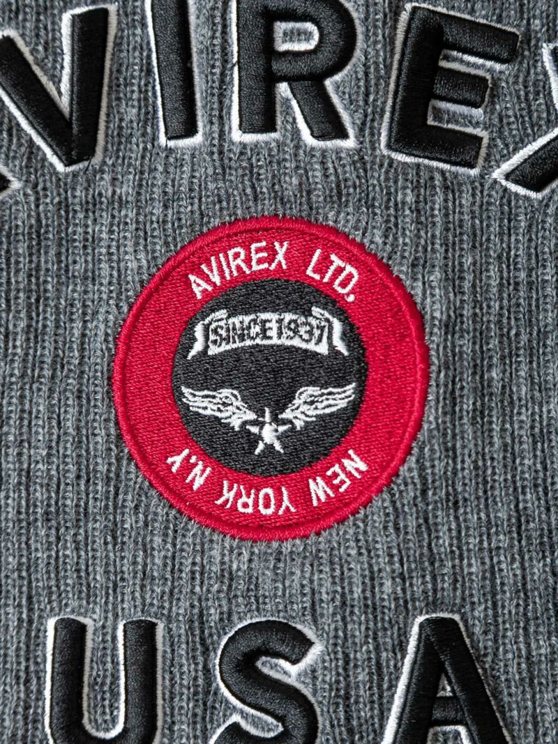 【AVIREX】VARSITY LOGO WATCH CAP