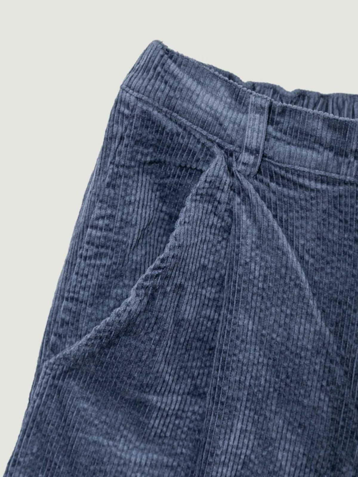 【雅結】枝垂桜×蝶刺繍 コーデュロイ素材ワイドパンツ