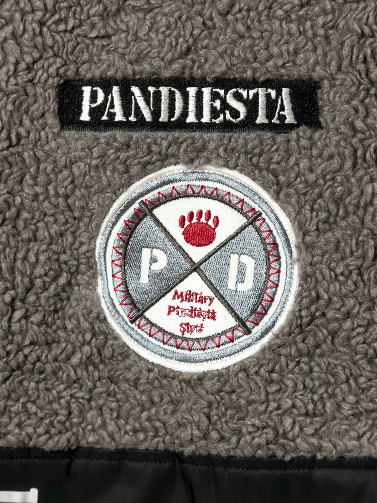 【PANDIESTA JAPAN】ボア切替 BIGシルエット2WAY中綿ミリタリージャケット