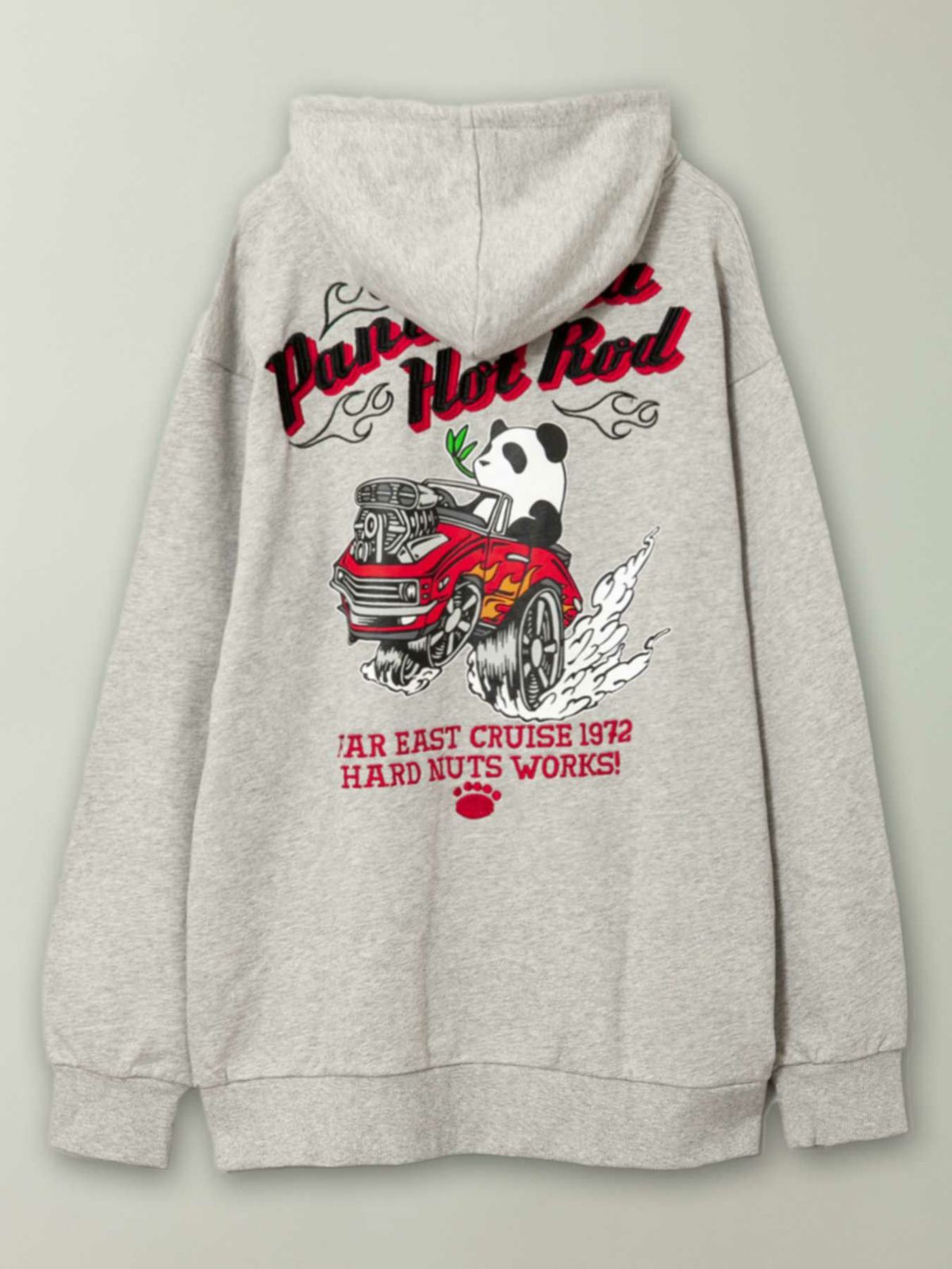 【PANDIESTA JAPAN】“Hot Rod”刺繍入りプルパーカー
