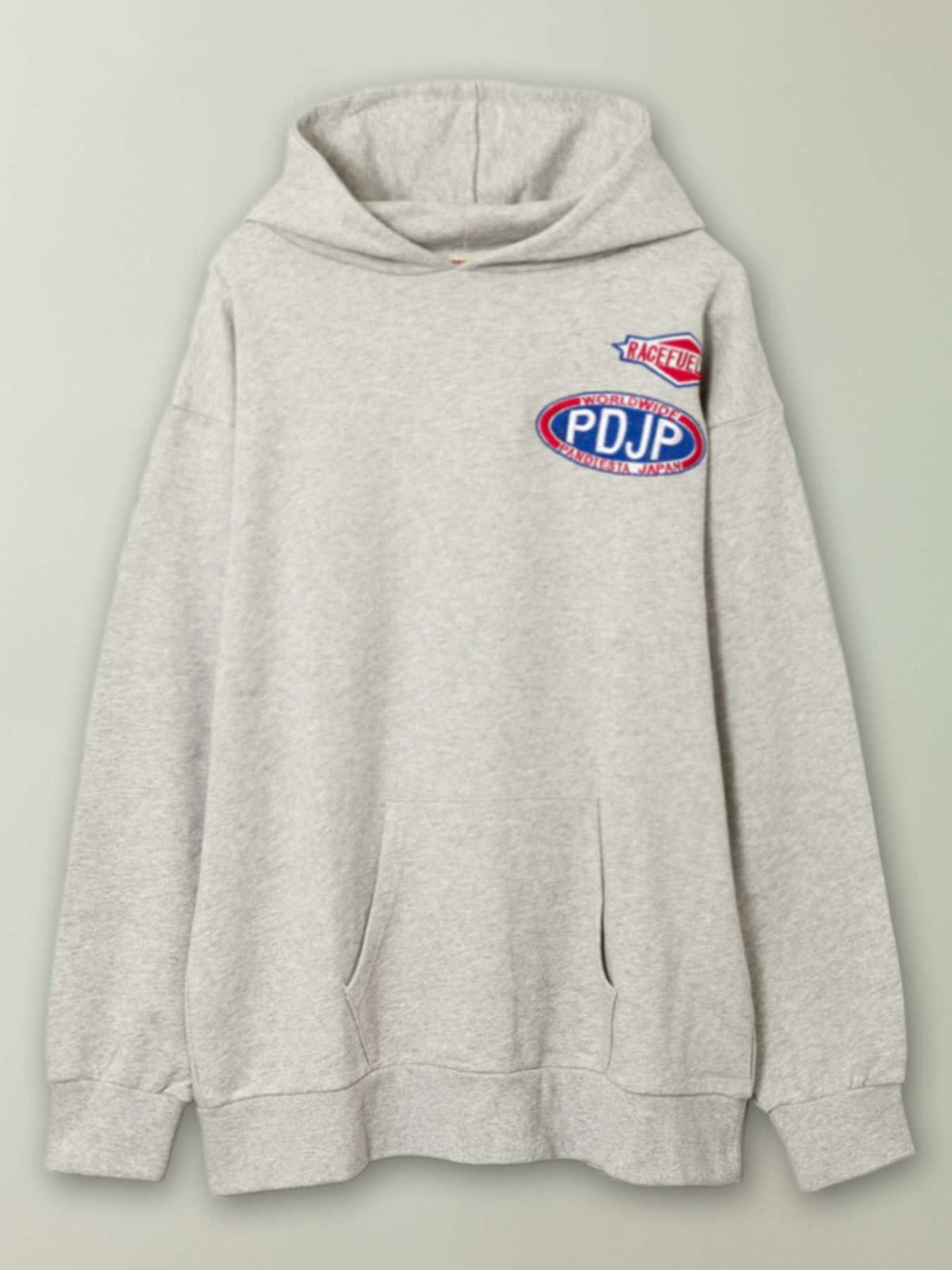 【PANDIESTA JAPAN】“Hot Rod”刺繍入りプルパーカー