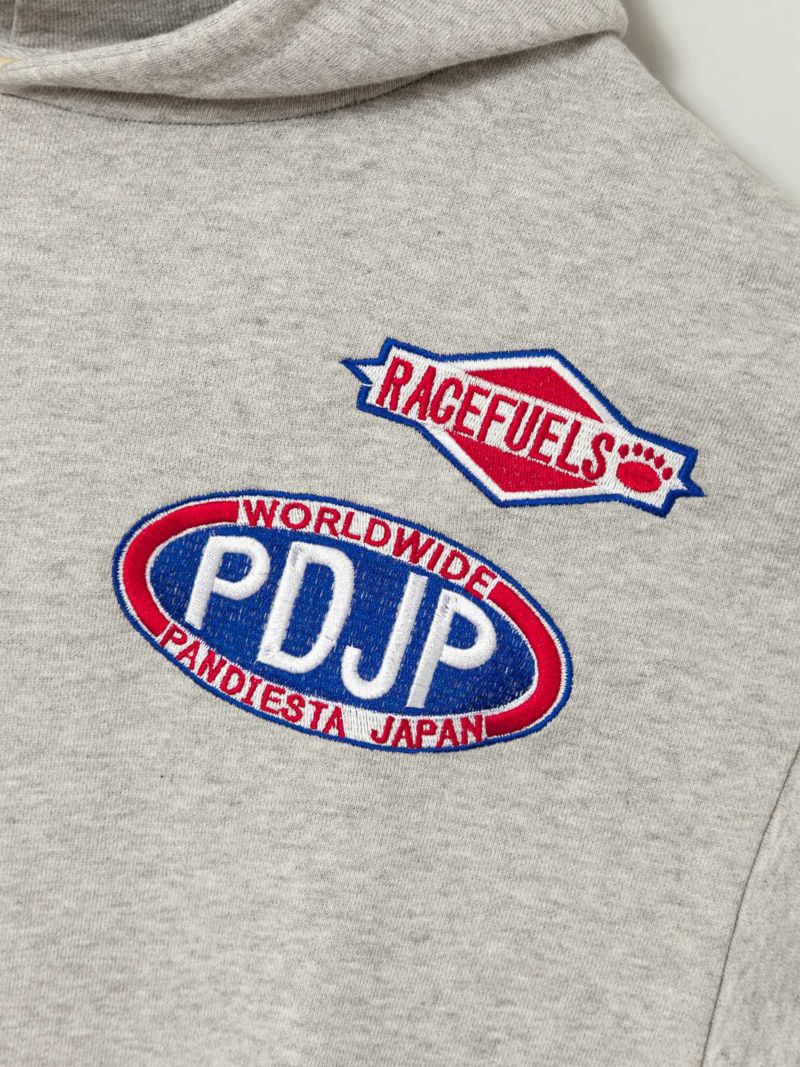 【PANDIESTA JAPAN】“Hot Rod”刺繍入りプルパーカー