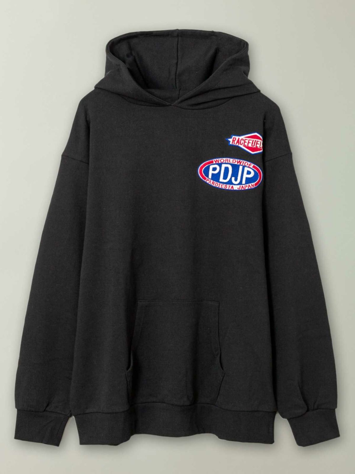 【PANDIESTA JAPAN】“Hot Rod”刺繍入りプルパーカー