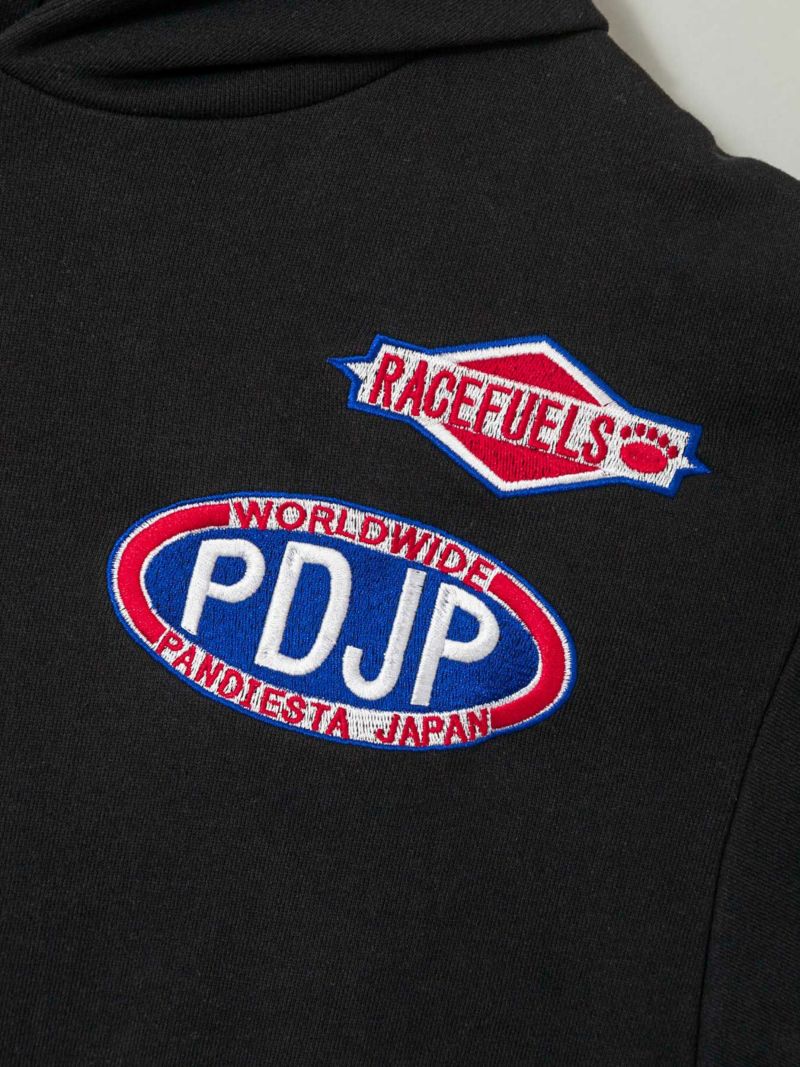 【PANDIESTA JAPAN】“Hot Rod”刺繍入りプルパーカー