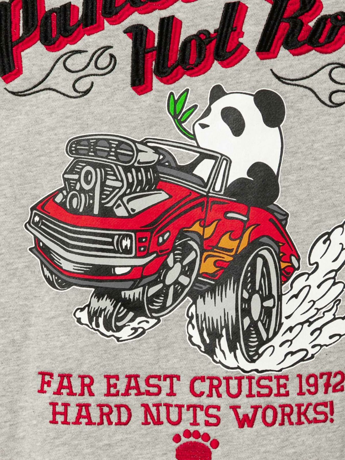 【PANDIESTA JAPAN】“Hot Rod”刺繍入りプルパーカー