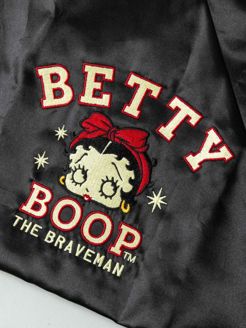 【The BRAVE-MAN×BETTY BOOP】“エンジェルベティ”総刺繍トライアングルトートバッグ