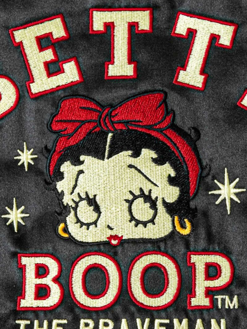 【The BRAVE-MAN×BETTY BOOP】“エンジェルベティ”総刺繍トライアングルトートバッグ