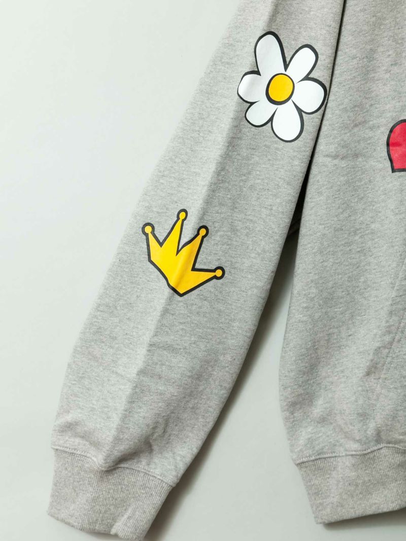 【POSITIVE】“RAINBOW FLOWER”プルパーカー