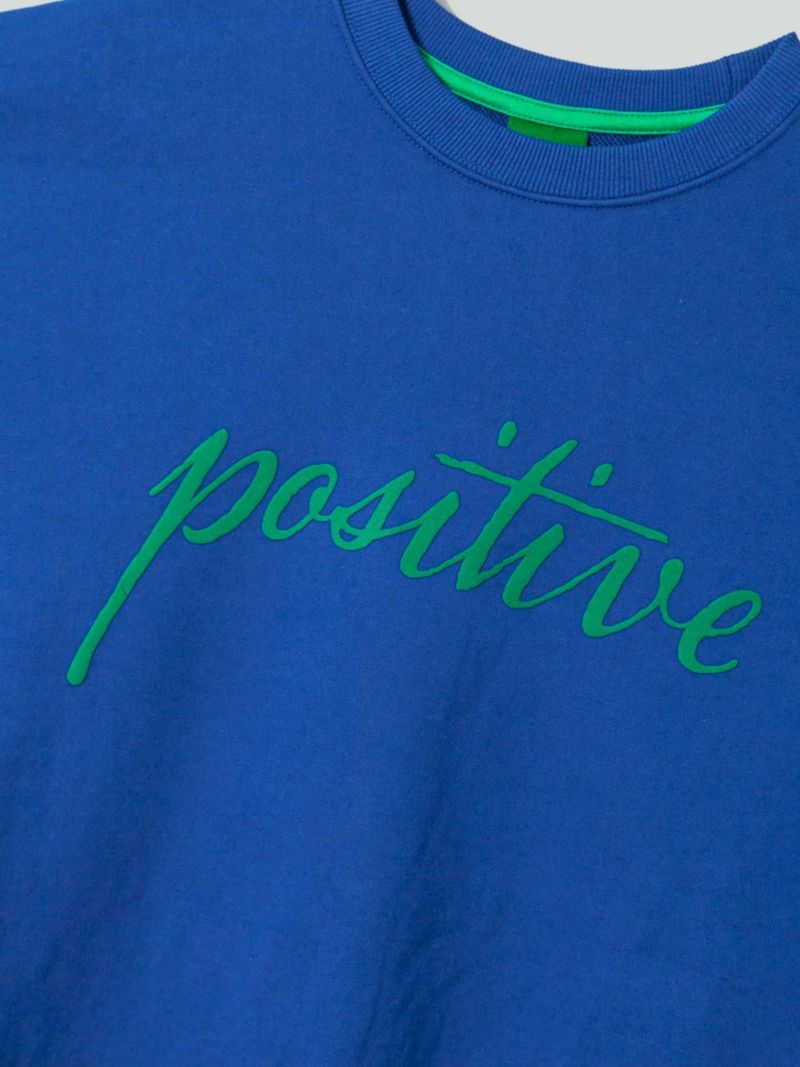 【POSITIVE】“SLEEVE FLOWER”スウェットトレーナー