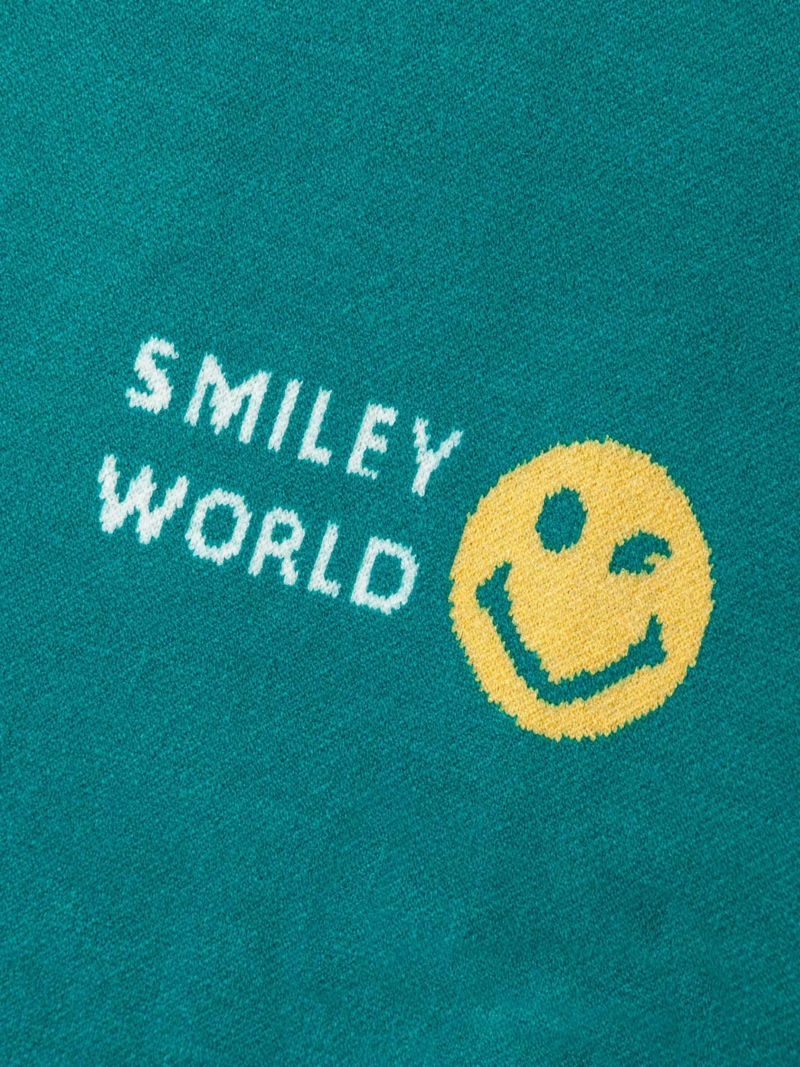 【VAMPIRE WEEKEND】“SMILEY WORLD”ジャガードニットクルーネック