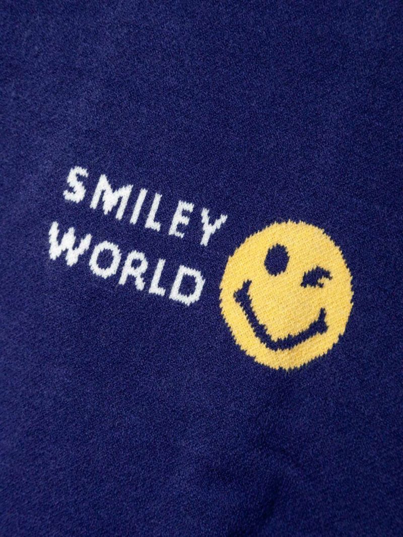 【VAMPIRE WEEKEND】“SMILEY WORLD”ジャガードニットクルーネック