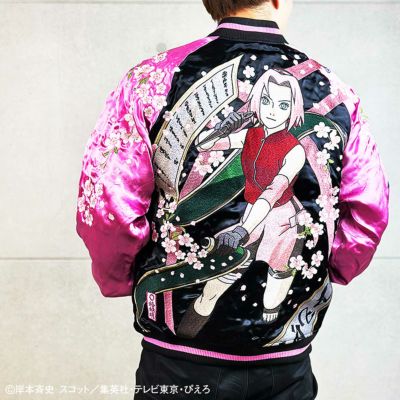 ≪20%OFF≫【絡繰魂・粋×NARUTO】<br>サクラスカジャン≪返品・取寄対応不可≫