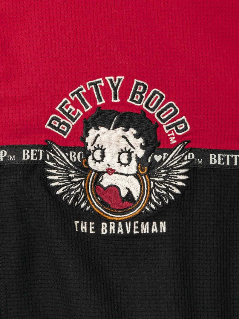 ＜春の大予約会＞【The BRAVE-MAN×BETTY BOOP】“ウィングホイール”刺繍入りサマーメッシュジャケット