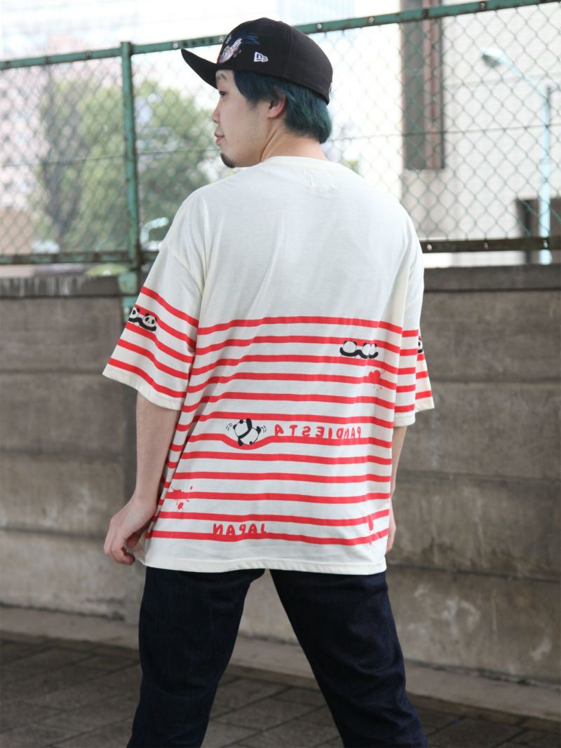 【PANDIESTA JAPAN】“ペンキボーダー”ぬいぐるみ付きBIG Tシャツ