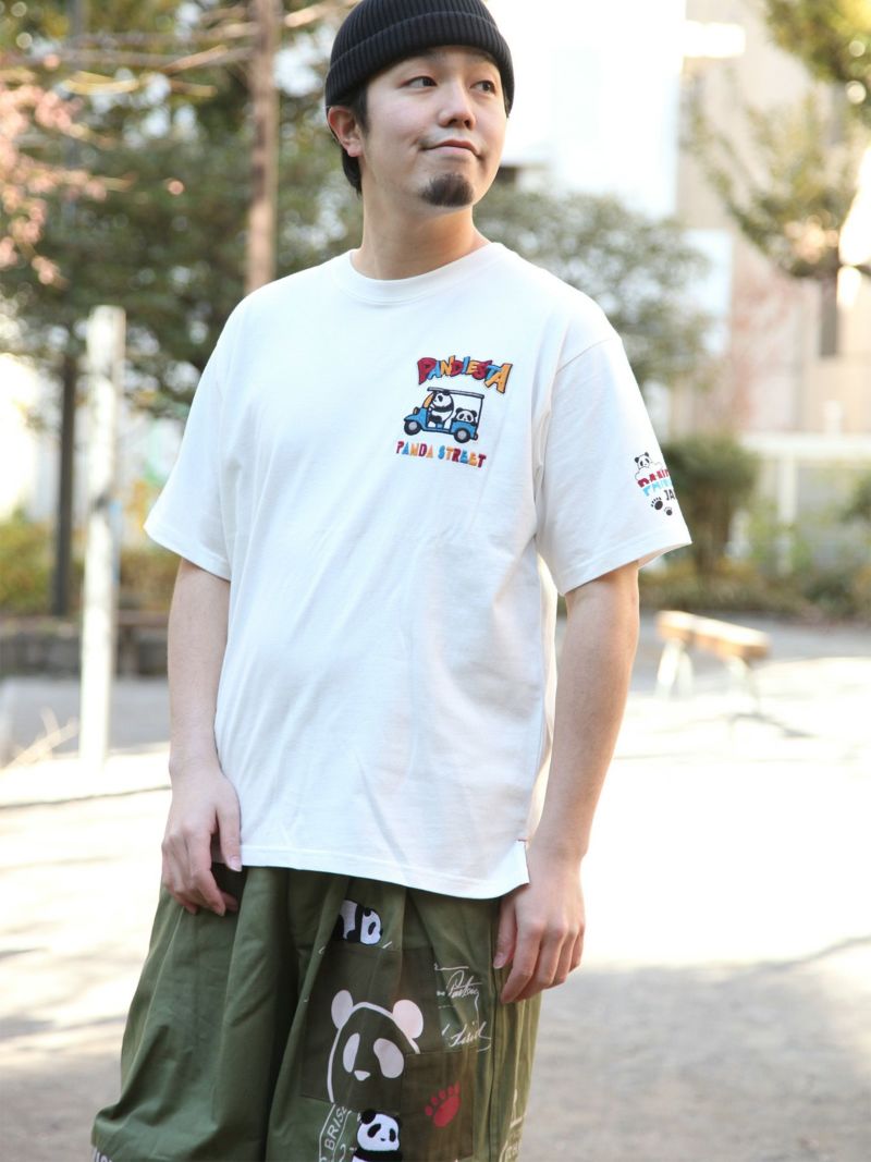 【PANDIESTA JAPAN】“トゥクトゥク”刺繍入りTシャツ