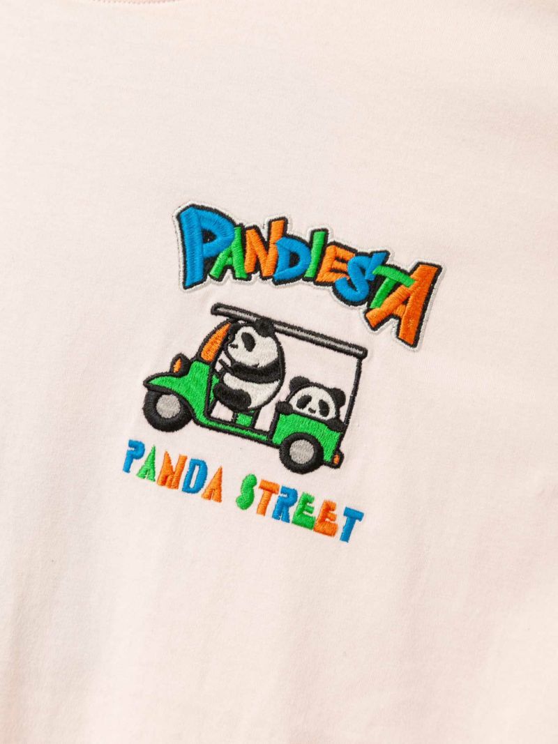 【PANDIESTA JAPAN】“トゥクトゥク”刺繍入りTシャツ