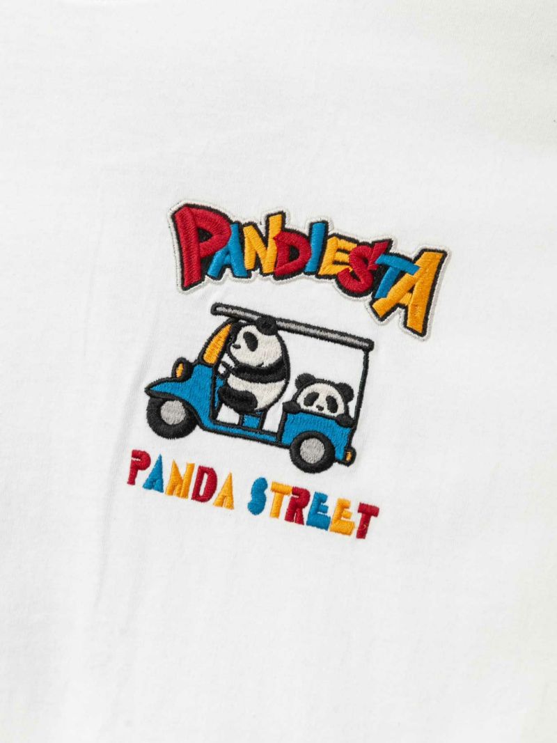 【PANDIESTA JAPAN】“トゥクトゥク”刺繍入りTシャツ