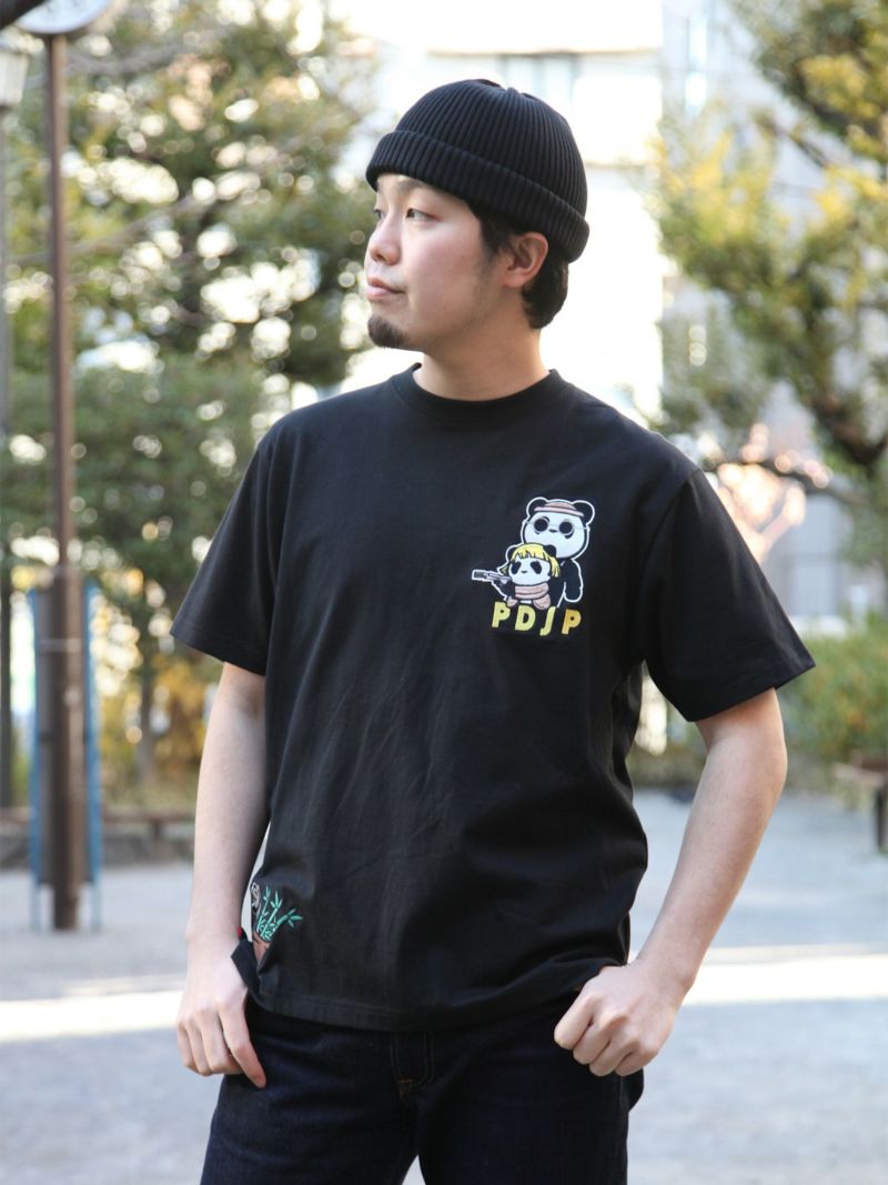 【PANDIESTA JAPAN】“ヒットマン”刺繍入りTシャツ