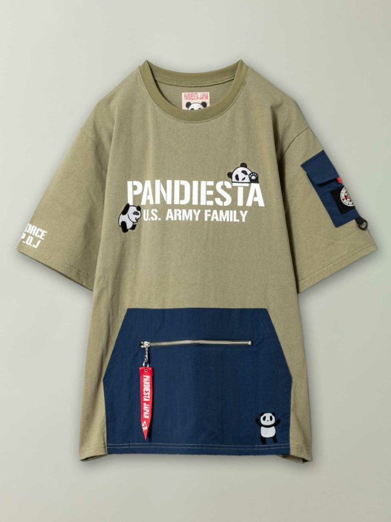 【PANDIESTA JAPAN】“PDJ-ARMY”ミリタリーポケットTシャツ