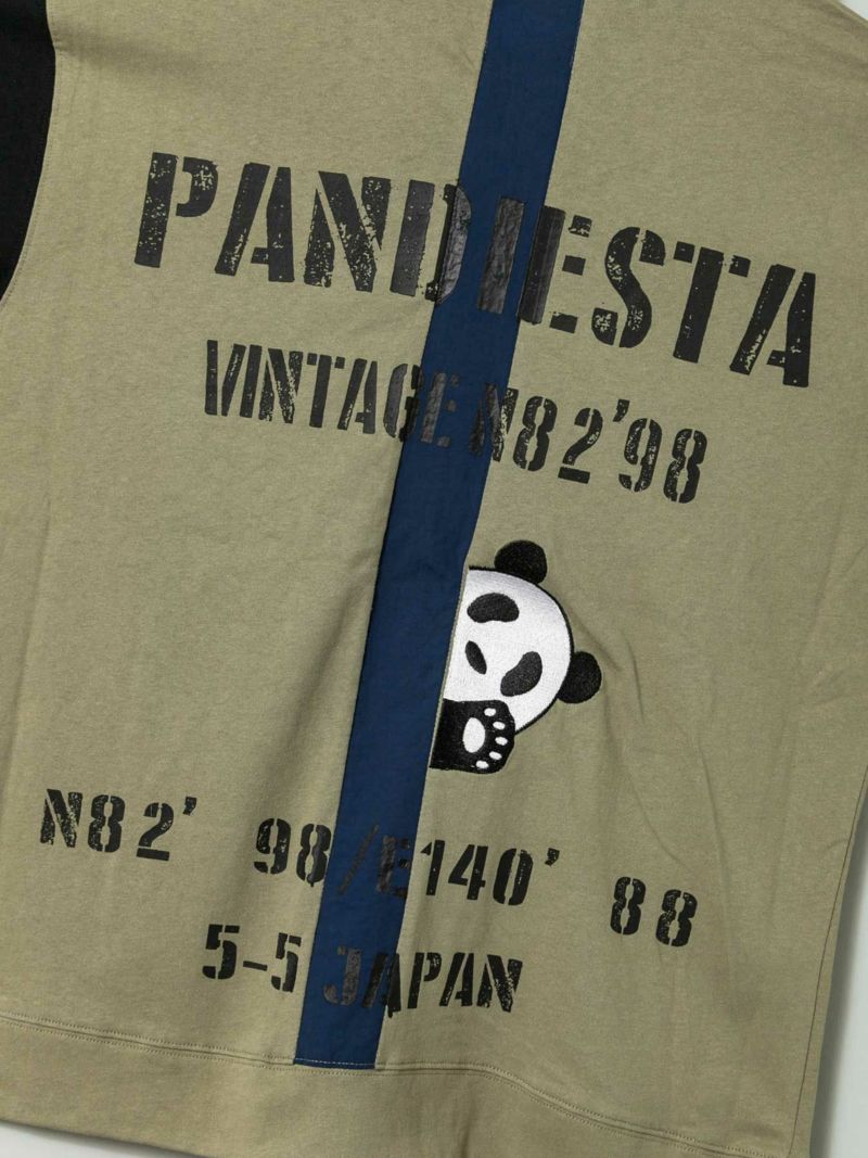 【PANDIESTA JAPAN】“PDJ-ARMY”ミリタリー半袖ZIPパーカー