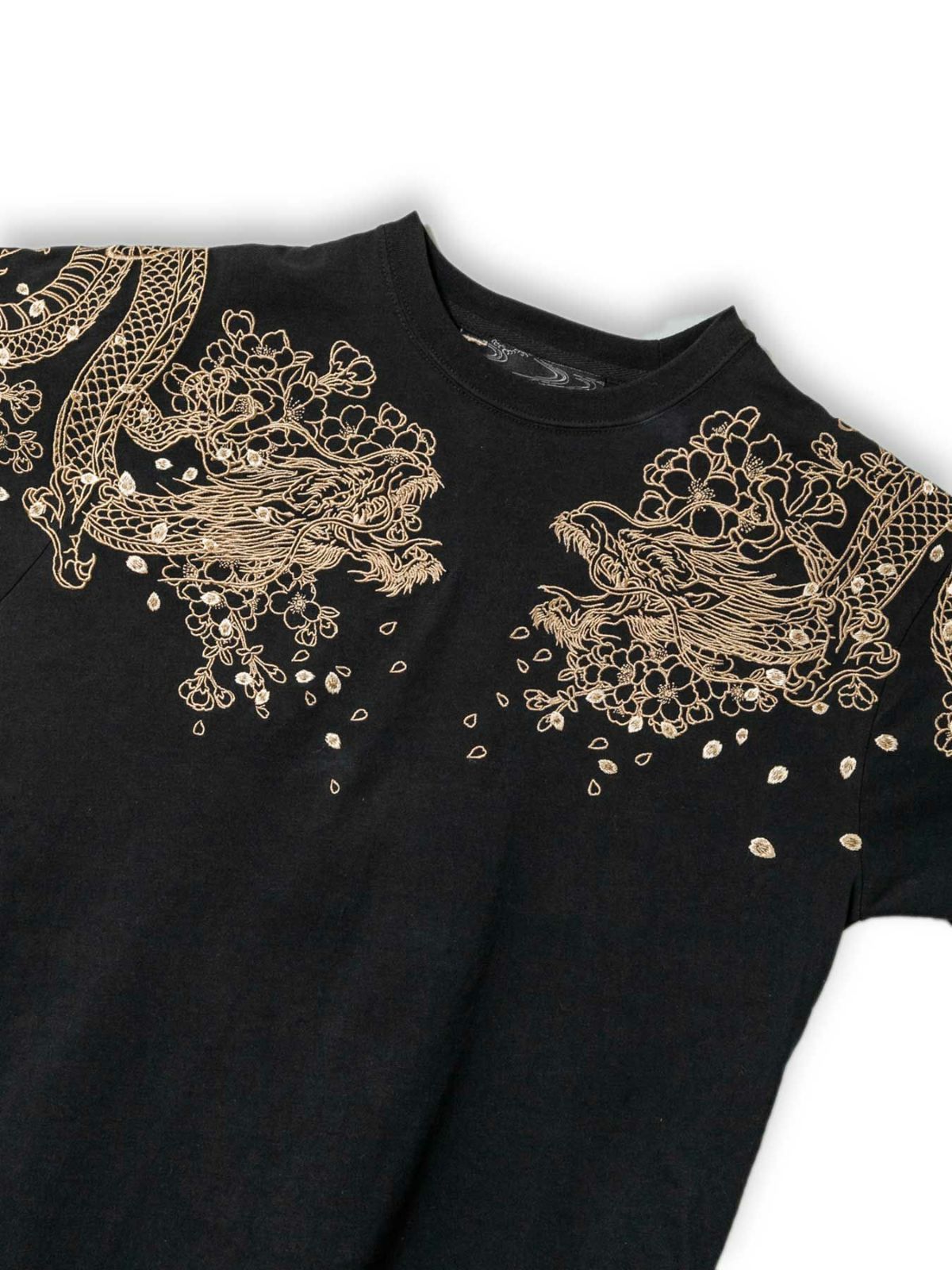 【絡繰魂・粋】“桜双龍”総刺繍Tシャツ